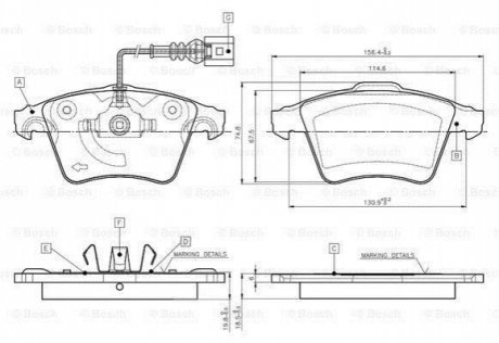 Автозапчасть BOSCH 0986TB2864