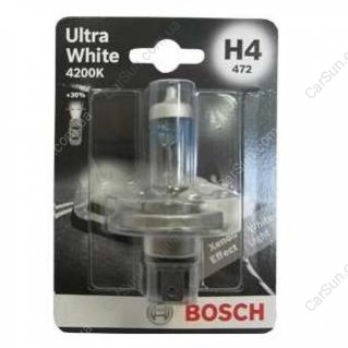 Лампа___ H4 Ultra White 4200K блистер - кратн. 20 шт - (N0177632Z / N0177632 / 99963120290) BOSCH 1987301089