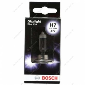 Лампа розжарювання H7 GIGALIGHT 120 (вир-во) BOSCH 1987301170