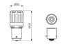 Автолампа светодиодная (P21W 12V 1W LED 6000K COOL) BOSCH 1987301517 (фото 6)