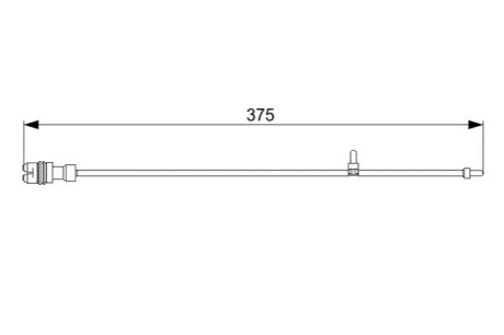 Датчик износа тормозных колодок - (99761275500 / 99761275501 / 99761275800) BOSCH 1 987 473 035 (фото 1)