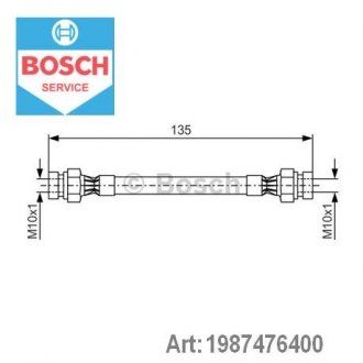 Гальмівний шланг BOSCH 1 987 476 400