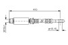 Шланг тормозной пер. Opel Astra F G 94-05 BOSCH 1987476805 (фото 1)