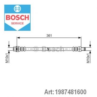 Автозапчасть BOSCH 1987481600