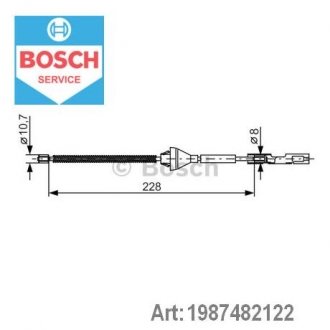 Автозапчасть BOSCH 1987482122 (фото 1)