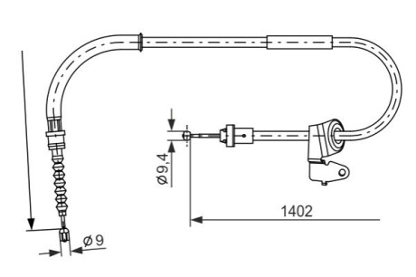 Трос ручника П MINI R56 BOSCH 1 987 482 226