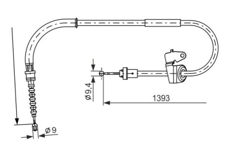 Трос ручника Л MINI R56 BOSCH 1 987 482 227