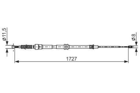 LINKA HAM. RРЃCZ. VW T. CADDY 1,9-2,0 TDI 4 MOTION 08-15 LE/PR BOSCH 1 987 482 872