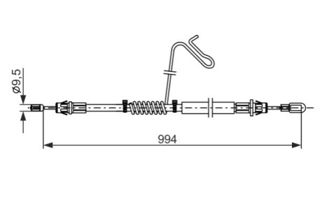 LINKA HAM. RРЃCZ. FORD T. TRANSIT 2,2-3,2 TDCI 06- PR BOSCH 1 987 482 882