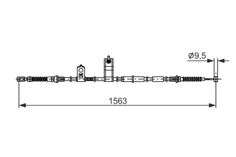 LINKA HAMULCA RКCZNEGO MAZDA MX-5 III 05-14 PT (OE-NE5144410) BOSCH 1987482897