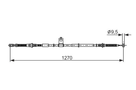 LINKA HAMULCA RКCZNEGO MAZDA MX-5 III 05-14 LT (OE-NE5144420) BOSCH 1987482898