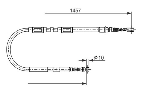 LINKA HAM. RРЃCZ. TOYOTA T. COROLLA 92-02 PR BOSCH 1 987 482 900