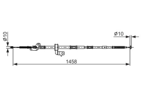 ГАЛЬМІВНИЙ ТРОС. RUCZ. TOYOTA T. RAV4 1.8-2.0 00-05 ПР BOSCH 1 987 482 904