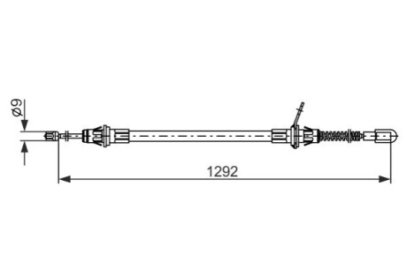 LINKA HAMULCA RКCZNEGO CHRYSLER VOYAGER 00-08 PT (OE-4721026AH) BOSCH 1987482924