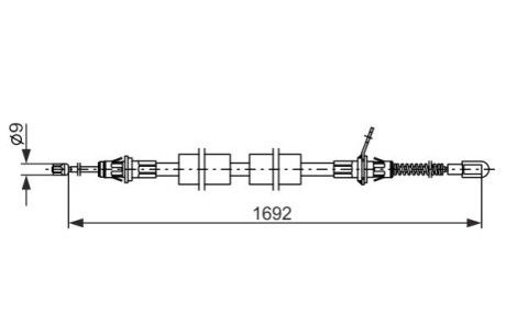 LINKA HAM. RРЃCZ. CHRYSLER T. VOYAGER 01-07 LE BOSCH 1 987 482 925