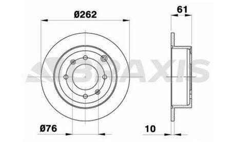Гальмівний диск Braxis AE0369