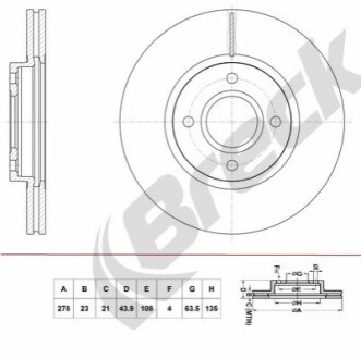 Автозапчастина BRECK BR430VA100