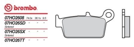 Автозапчастина BREMBO 07HO2608