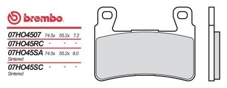 Автозапчасть BREMBO 07HO45RC (фото 1)