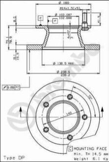 Автозапчасть BREMBO 08.5181.10