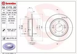 Тормозной диск - BREMBO 08.C172.21 (фото 1)