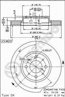 Тормозной диск BREMBO 09.5568.10