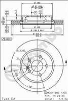 Тормозной диск BREMBO 09782310