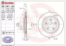 Гальмівний диск BREMBO 09791121 (фото 1)