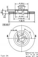 Диск тормозной BREMBO 09.9468.14 (фото 1)