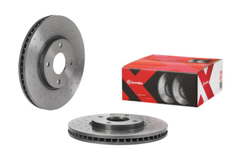 ПЕРЕДНИЙ ГАЛЬМУВАЛЬНИЙ ДИСК 278X25 V XTRA BREMBO 09.D216.1X