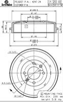 Тормозной барабан - (424724) BREMBO 14.3283.10