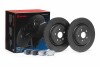 КОМПЛЕКТ ЗАДНІХ ГАЛЬМІВНИХ ДИСКІВ+КОЛОДОК BREMBO KT 08 006 (фото 1)