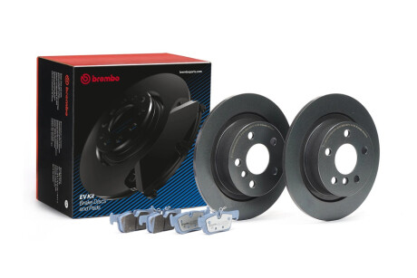 TARCZA HAMULCOWA 280X10 +KLOCKI (P 06 094E) BMW I3 (I01) 08/13-> (2 TARCZE+KLOCKI) EVKIT KPL BREMBO KT08012 (фото 1)