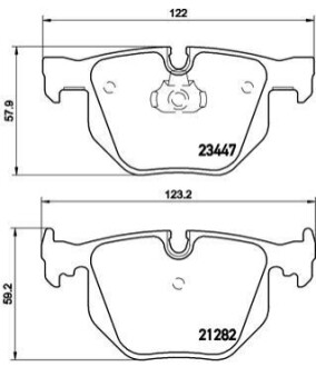 Гальмівні колодки дискові BREMBO P06029 (фото 1)