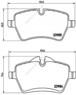 KLOCKI HAMULCOWE XTRA PRZOD BREMBO P06 051X (фото 1)