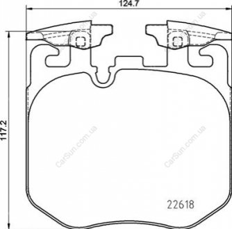 Колодки тормозные дисковые передние alpina b7 (g12) 02/16- / - BREMBO P06106