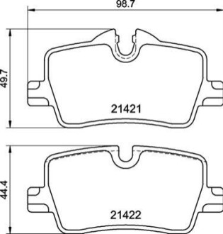 Гальмівні колодки дискові BREMBO P06 113