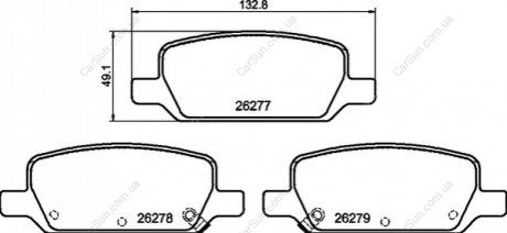 KLOCKI HAMULCOWE TYL BREMBO P 09 027