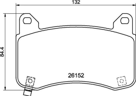 Колодки гальмівні дискові (комплект 4 шт) BREMBO P 09 029