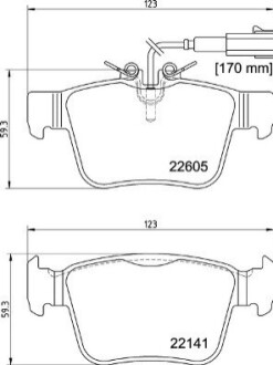 KLOCKI HAMULCOWE TYL BREMBO P 23 180