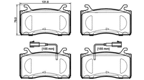 KLOCKI HAMULCOWE PRZOD BREMBO P 23 185