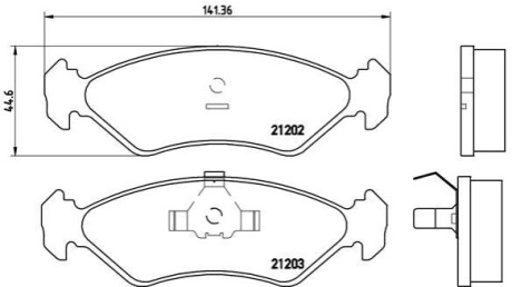 Гальмівні колодки дискові BREMBO P 24 028