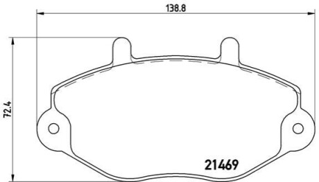 KLOCKI HAM. FORD TRANSIT BREMBO P 24 033