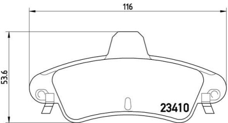 Автозапчасть BREMBO P24 070