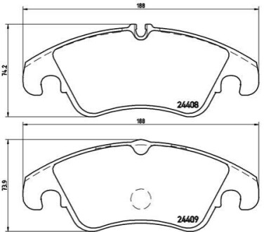 Автозапчастина BREMBO P 24 074