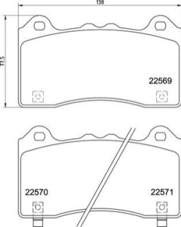 Гальмівні колодки дискові BREMBO P 24 202