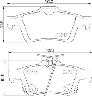 Гальмівні колодки дискові BREMBO P 24 216