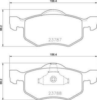 ПЕРЕДНІ ГАЛЬМІВНІ КОЛОДКИ BREMBO P 24 219 (фото 1)