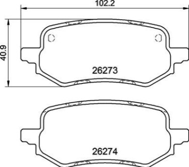 ЗАДНІ ГАЛЬМІВНІ КОЛОДКИ BREMBO P 24 237