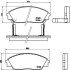 Тормозные колодки - (45022SH3G31 / 45022SH3G32 / 45022SH3G33) BREMBO P28 016 (фото 1)